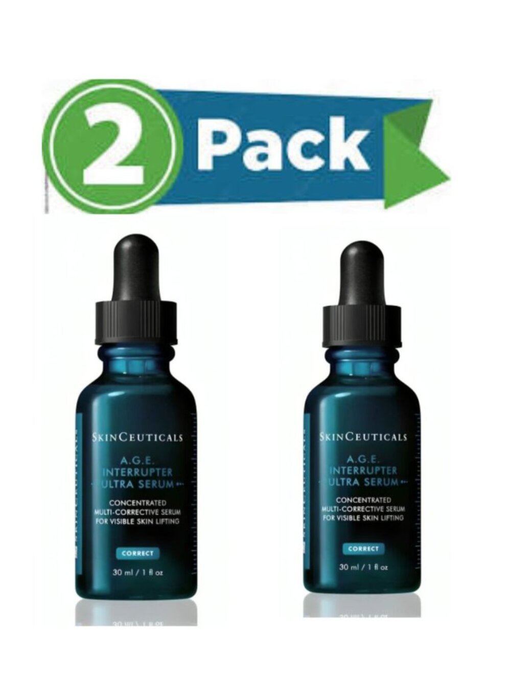 SkinCeuticals A.G.E. Interrupter Ultra Serum 1 oz –Wrinkle & Firming Skincare 2x